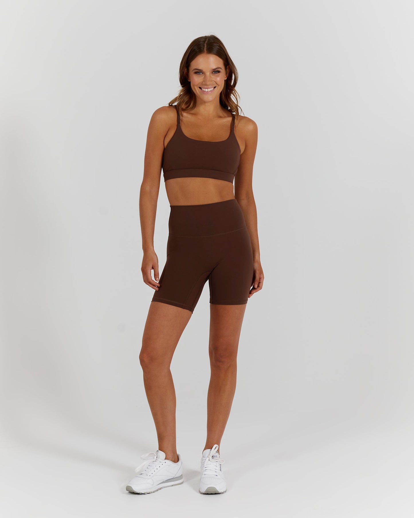 LUXE BIKER SHORTS V2 - COCOA