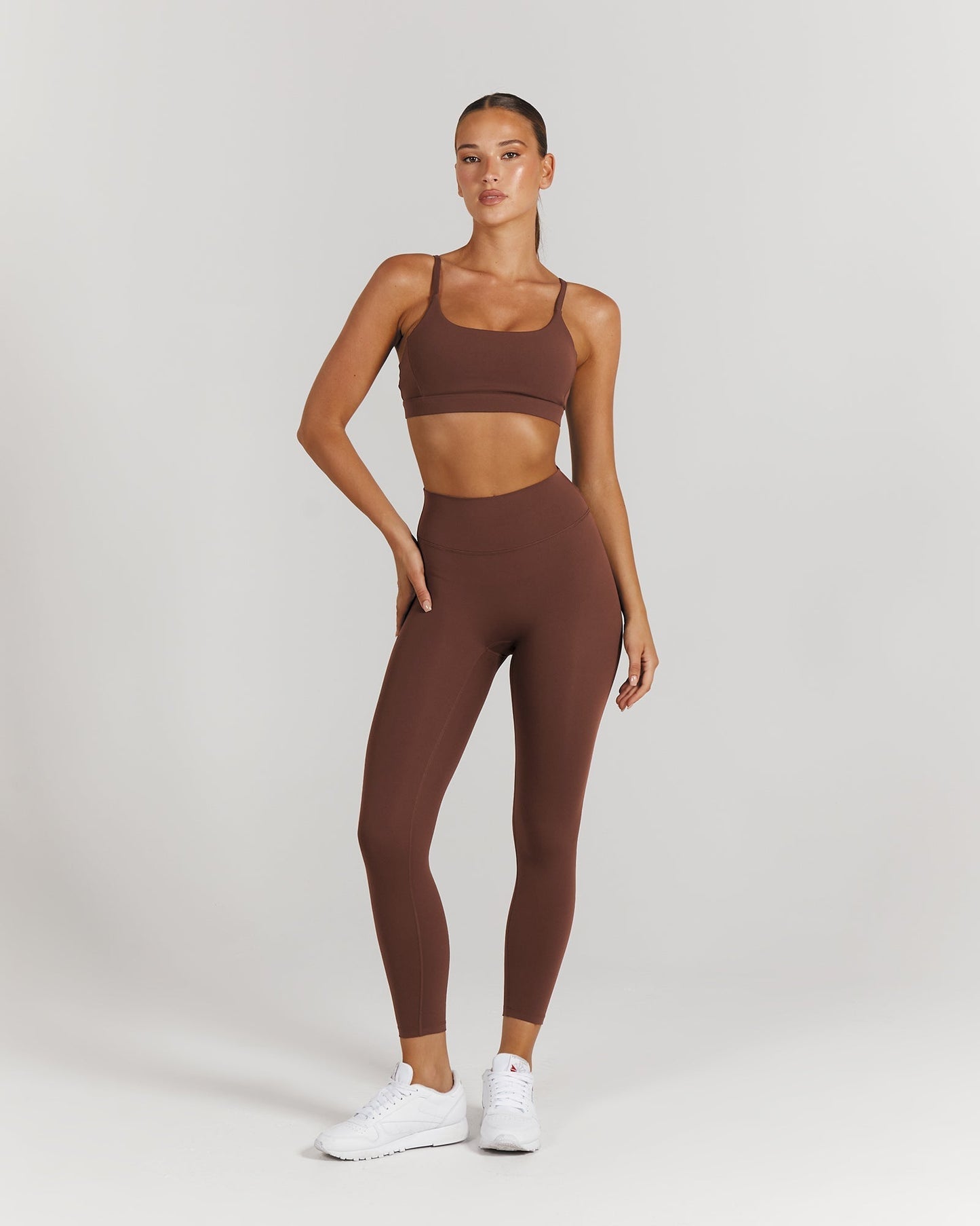 LUXE LEGGINGS 24" - COCOA