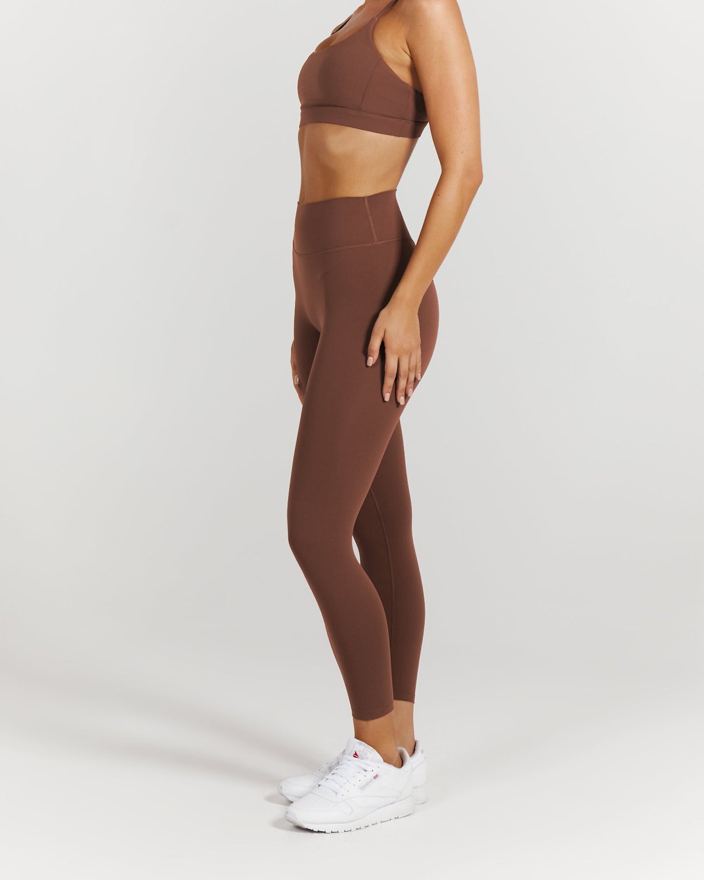 LUXE LEGGINGS 24" - COCOA
