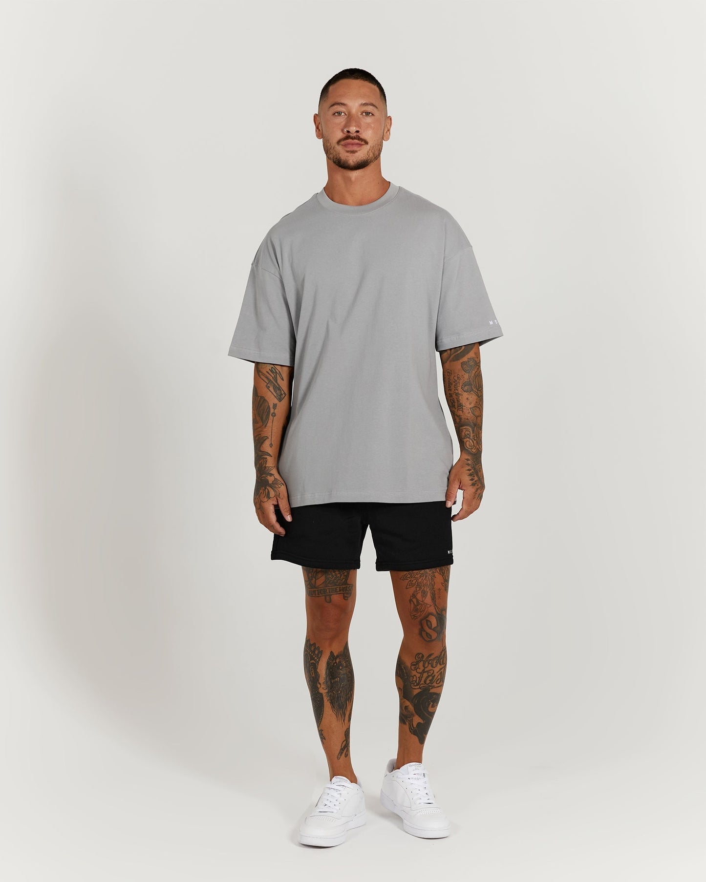 LIGHTWEIGHT OVERSIZED TEE - COOL GREY
